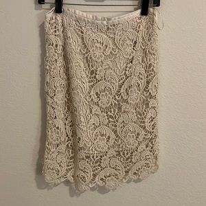 Forever 21 Lace and Satin Skirt